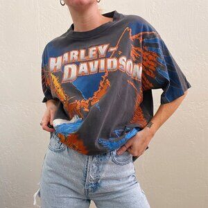 Vintage Harley-Davidson 1995 Single Stitch Eagle Front/Back Graphic Tee